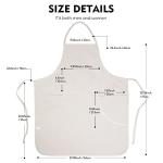 Conda 100% Cotton Canvas Bib Apron with Pockets