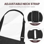 2 Pack Adjustable Kitchen Aprons with Pockets