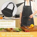 Adjustable Cotton Blend Chef Aprons with Pockets