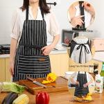 Adjustable Cotton Blend Chef Aprons with Pockets