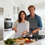 2 Pack Adjustable Kitchen Aprons with Pockets