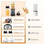 KOIOS 900W Personal Blender with Portable Cups