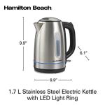Hamilton Beach Electric Tea Kettle, 1.7L, Cordless