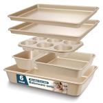 Nonstick Baking Pans Set - 6 Pieces