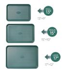 Carote 3-Piece Baking Pan Set in Olive Green