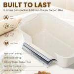 22-Piece Nonstick Baking Pans Set with Silicone Handles