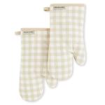 KitchenAid Gingham Oven Mitts - Milkshake 2-Pack