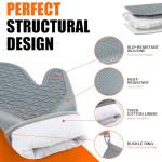 Heat Resistant Silicone Oven Mitts with Grip - 2pcs