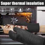 Heat-Resistant Oven Mitts with Silicone Spatulas