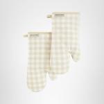 KitchenAid Gingham Oven Mitts - Milkshake 2-Pack