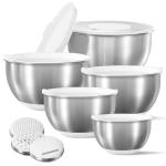 Stainless Steel Mixing Bowls Set with Lids
