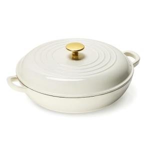 Carote 3.5QT Enamel Cast Iron Braiser Pan