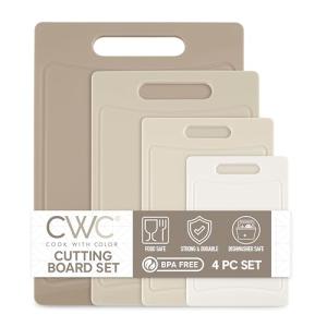 Colorful Non-Slip Cutting Board Set with Handles