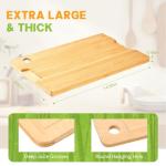 Reversible Bamboo Cutting Board with Juice Groove