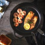 12-Inch Pre-Seasoned Cast Iron Skillet with Lid