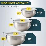Stainless Steel Mixing Bowls Set with Lids