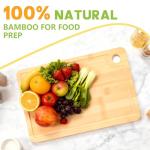 Reversible Bamboo Cutting Board with Juice Groove