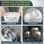 Stainless Steel Mixing Bowls Set with Lids