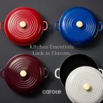 Carote 3.5QT Enamel Cast Iron Braiser Pan