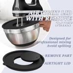 8-Piece Stainless Steel Mixing Bowls with Lids