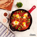 12-Inch Pre-Seasoned Cast Iron Skillet with Lid