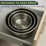 Stainless Steel Mixing Bowls Set with Lids