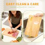 Reversible Bamboo Cutting Board with Juice Groove
