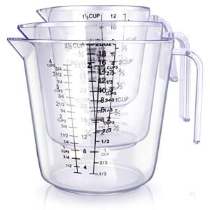 BPA-Free Liquid Measuring Cups Set with Spout