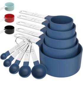 TILUCK Stackable Measuring Cups and Spoons Set