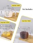 BPA-Free Liquid Measuring Cups Set with Spout