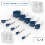 TILUCK Stackable Measuring Cups and Spoons Set