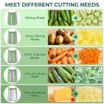 SUSTEAS Rotary Cheese Grater with Suction Base