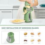 SUSTEAS Rotary Cheese Grater with Suction Base