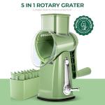 SUSTEAS Rotary Cheese Grater with Suction Base