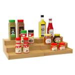 Lenwi Expandable Bamboo Spice Rack Organizer