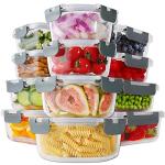 24-Piece Glass Food Storage Set with Lids
