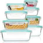 Vtopmart 8-Pack Glass Meal Prep Containers