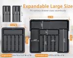 Expandable Silverware Organizer with Knife Blocks