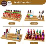 Lenwi Expandable Bamboo Spice Rack Organizer