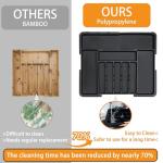 Expandable Silverware Organizer with Knife Blocks