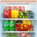 Large Clear Plastic Drawer Organizer Trays - 6 Pack