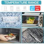 Vtopmart 5-Pack Glass Meal Prep Containers with Lids