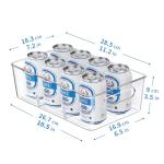 6-Pack Clear Pantry Organizers with Dividers