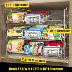 Stackable Can Rack Organizer for Kitchen Storage