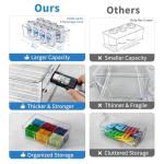 6-Pack Clear Pantry Organizers with Dividers