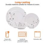 18-Piece Dinnerware Set for 6, Microwave Safe