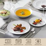 Malacasa 24-Piece White Dinnerware Set for 6