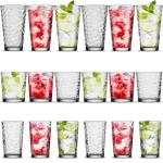Biscayne 18-Piece Family Drinking Glasses Set