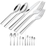 45-Piece Flatware Sets, Silverware Set for 8, Durable Stainless Steel Tableware in Ergonomic Design Size and Weight, Kitchen Utensils Set with Steak Knives, Rust-proof, Dishwasher Safe