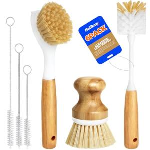 6 Pack Kitchen Dish Brushes Set with Vegetable Brush